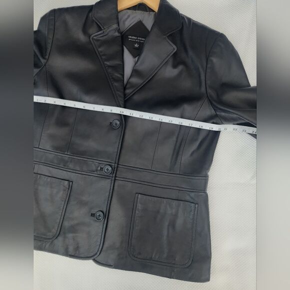Valerie Stevens lamb leather sport blazer jacket - Picture 7 of 9